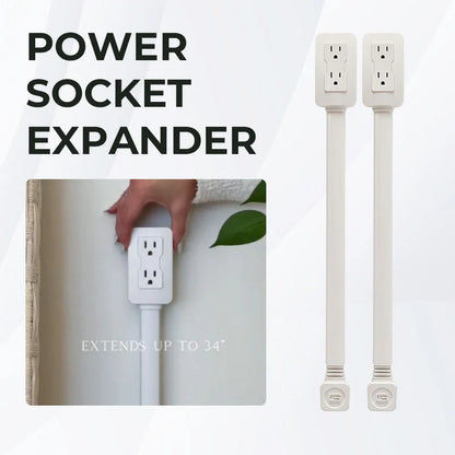 Power socket swivel extender