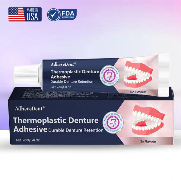 AdhereDent® Thermoplastic Denture Adhesive ⏳ Durable Denture Retention