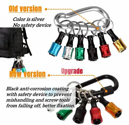 1/4" Hex Quick Release Drill Bit Holder Keychain!