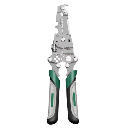 18 in 1 Foldable Wire Stripper with Pulley Design Multi-Function Electrician Tool for Wire Splitting Winding Crimping Cutting