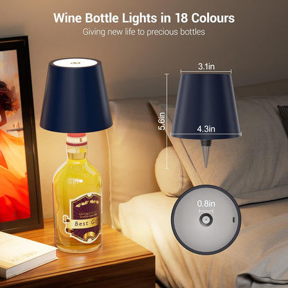 Rechargeable Stepless Dimming LED Wine Wireless  Bottle Lights