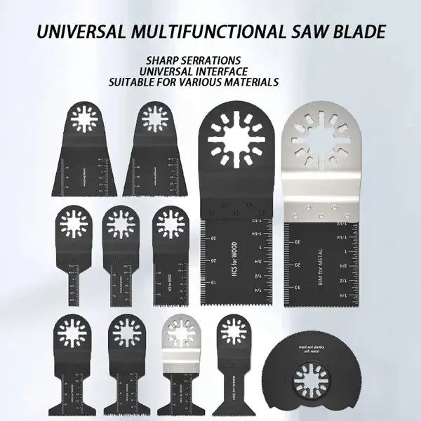 12pcs Multifunctional Saw Blade - Durable Woodworking Oscillating Accessories