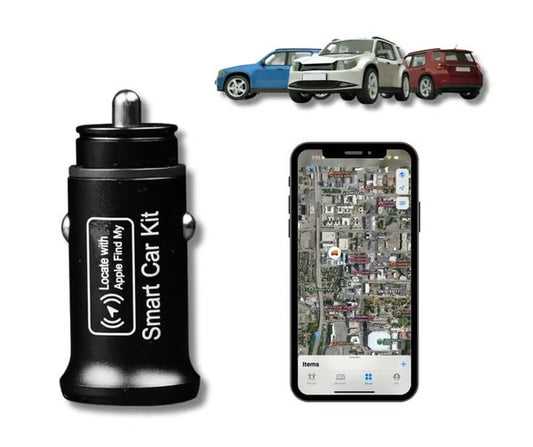 Car Charger with GPS Tracker Dual USB C PD Fast Charging 30W Per Port Real Time Location Anti Theft Device for ios