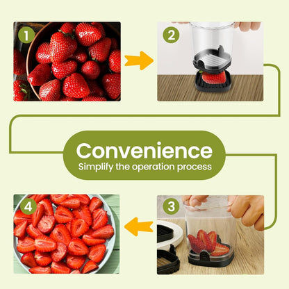 Kitchen Portable Slicing Tool for Salad Making Soft Fruit Cutting