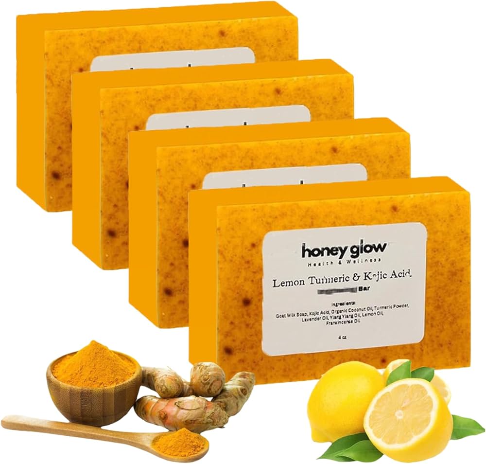 🔥Lemon Turmeric & Kojic Acid Brighetning Soap