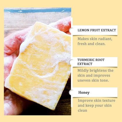 🔥Lemon Turmeric & Kojic Acid Brighetning Soap