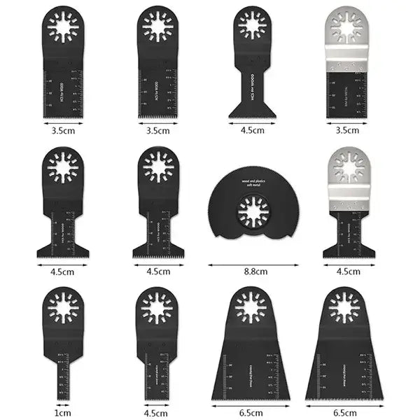 12pcs Multifunctional Saw Blade - Durable Woodworking Oscillating Accessories