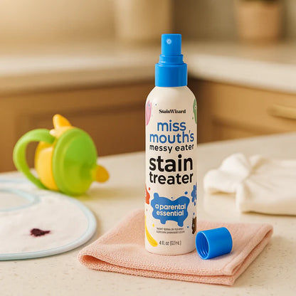 Stain Treater Spray -  No Dry Cleaning Food, Grease, Coffee Off Laundry, Underwear, Fabric