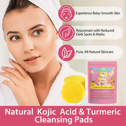 🍋LAST DAY 49% OFF🔥Turmeric Kojic Acid Cleansing Pads