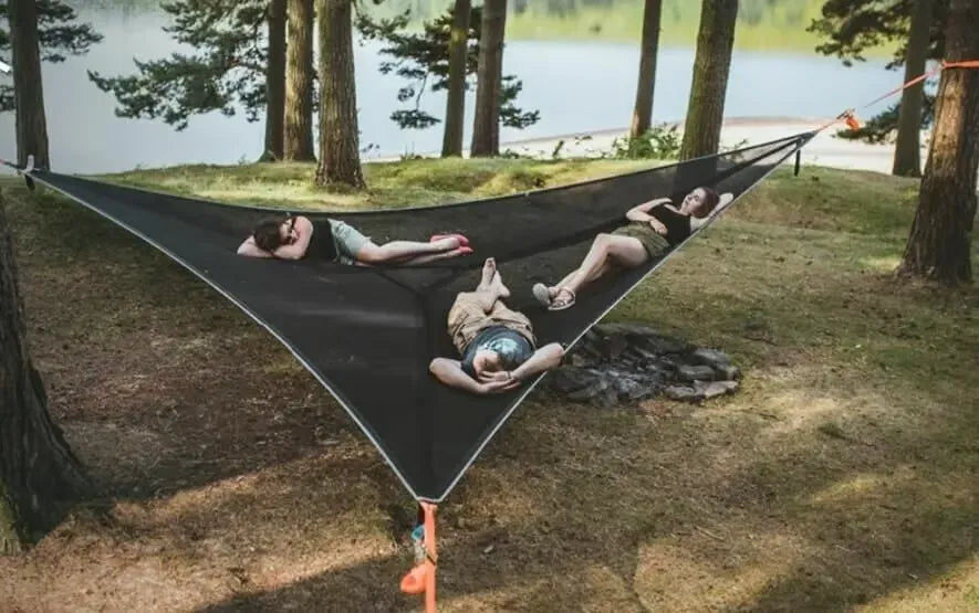 Triangular Mesh Camping Hammock