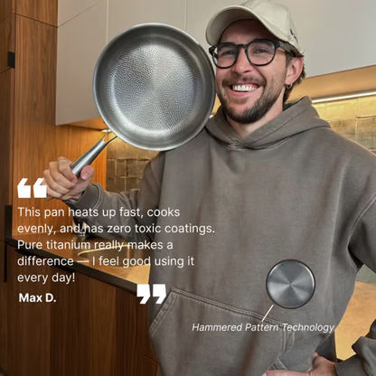 Titanium Hammered Pan Pro