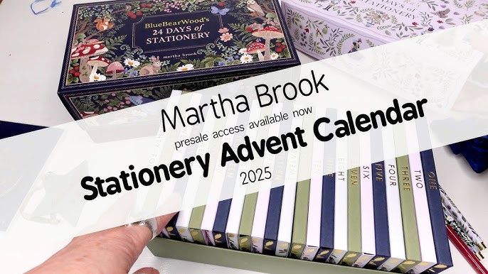 Martha Brook Stationery Advent Calendar 2025 - Presale Now Closed - YouTube
