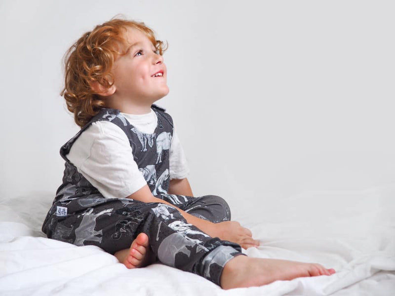 elephant print toddler romper