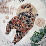 Floral baby clothes by Lottie & Lysh. Vintage floral inspired festival romper for babies and children