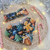 christmas gingerbread headband and bib set