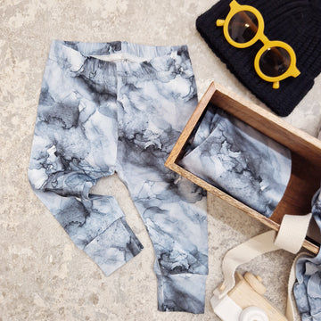 boys marble print leggings