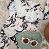 unisex 90s print babygrow handmade in the Uk