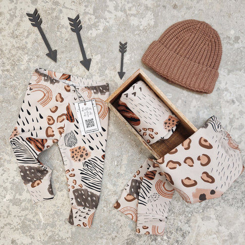 Animal print baby and toddler leggings by Lottie & Lysh