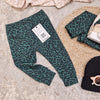 emerald leopard print unisex leggings