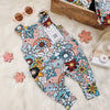 vintage floral printed baby and toddler romper
