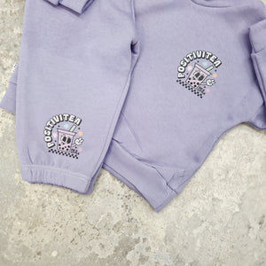 lilac positivitea kids tracksuit set