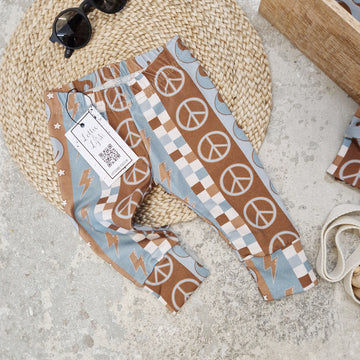 Skate style baby leggings