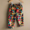 baby cord trousers in vintage inspired floral corduroy fabric