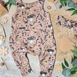 mushroom print dungarees for kids
