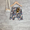 Rocket man print baby and toddler shorts