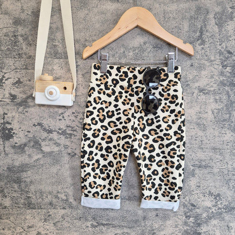 leopard print baggy trousers for babies and kids
