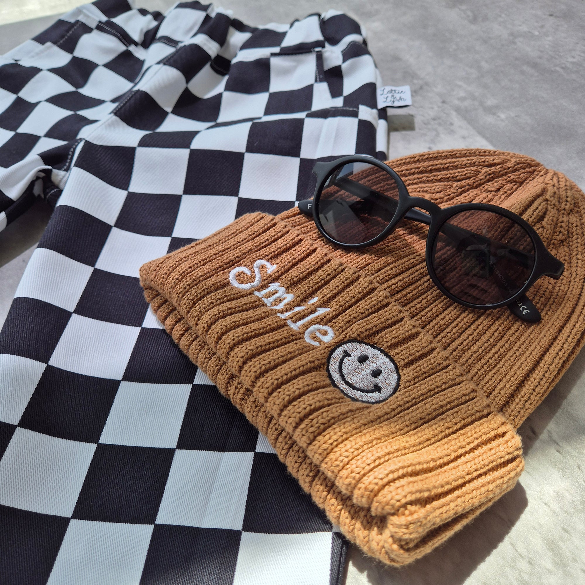 Ethical baby kids trousers made in the UK