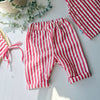 Striped Seersucker Cotton Co-ordinates