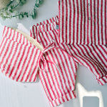 Striped Seersucker Cotton Co-ordinates