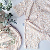 Sand leopard print baby romper by Lottie & Lysh 