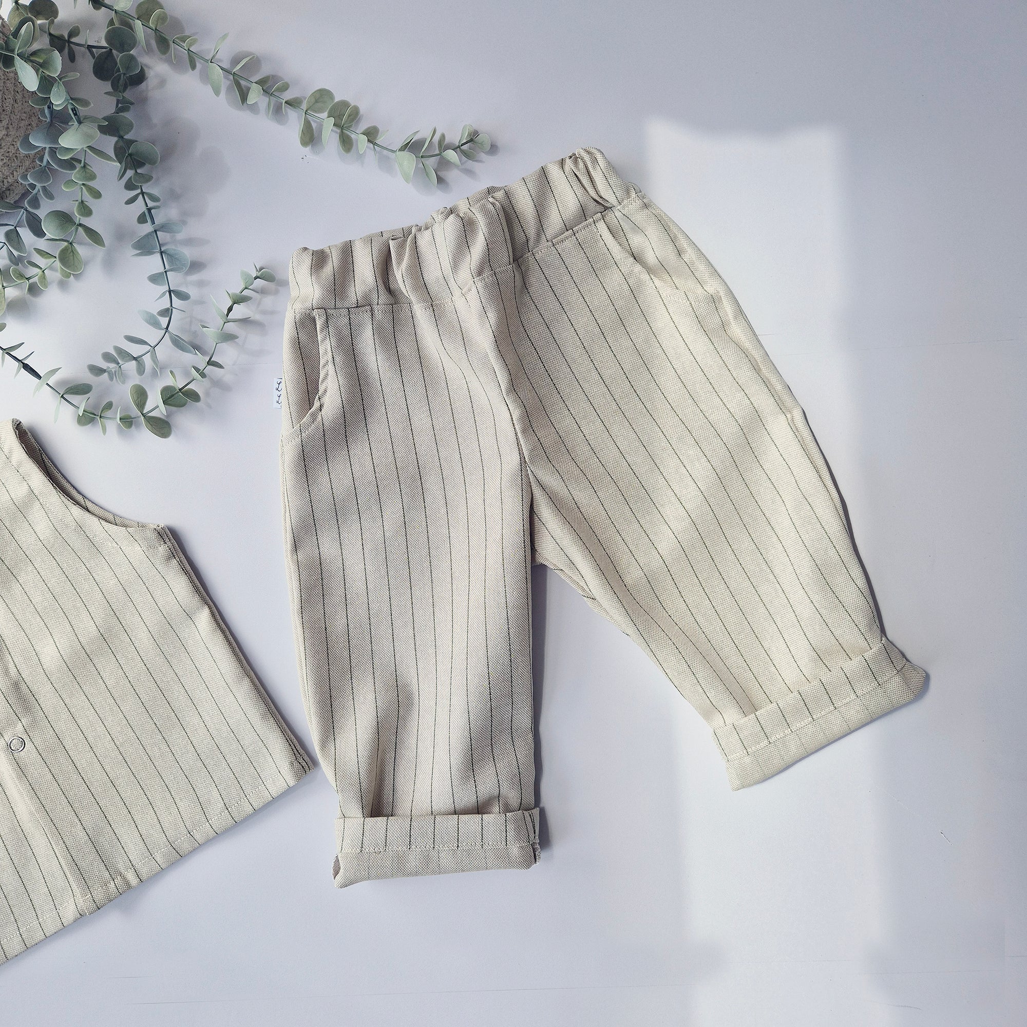 Kids beige wedding suit by Lottie & Lysh