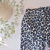 leopard print cord trousers for kids