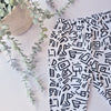 abstract monochrome printed kids trousers
