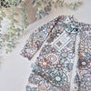 2-way zipped babygrow for girls. Handmade in the UK by Lottie & Lysh