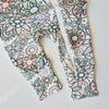 Flower print baby girl zip sleepsuit