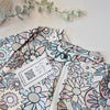 2-way zipper floral sleepsuit