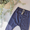 dark blue drop crotch baby and toddler leggings by Lottie & Lysh