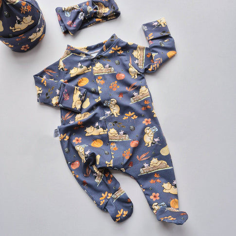 Winnie the Pooh Babygrow | Autumnal Winnie