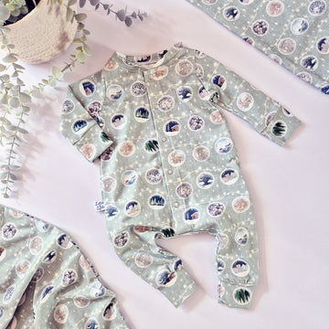 Christmas baby romper with baubles 