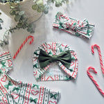 Candy Bows Bow Turban style headwrap for babies and toddlers.
