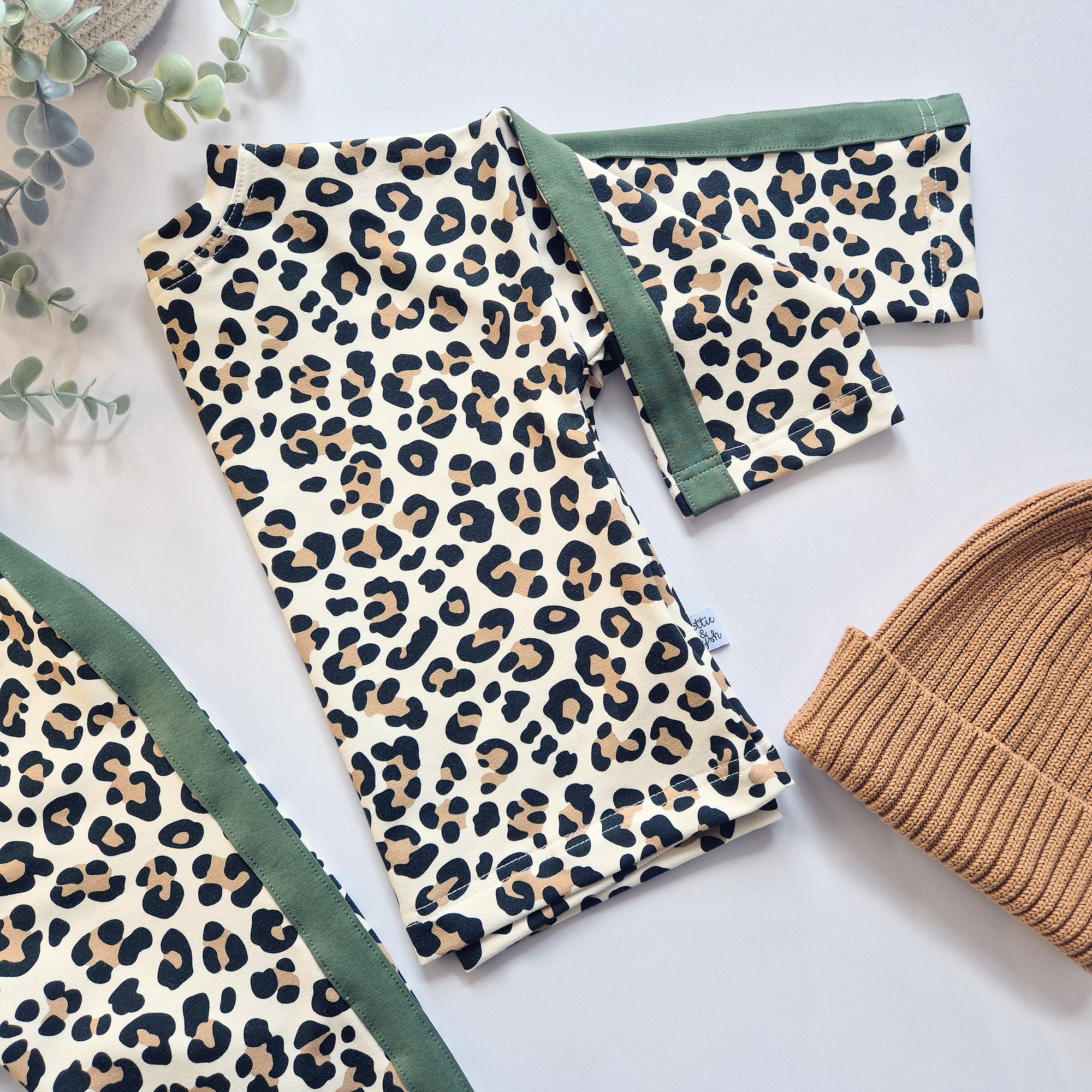 Leopard print kids retro inspired tracksuit by Lottie & Lysh