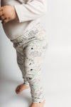 unisex baby leggings with paper plane print 