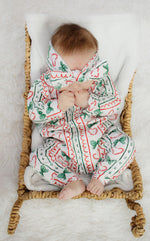 baby girl christmas clothes - Candy Bows printed christmas babygrow and headband set