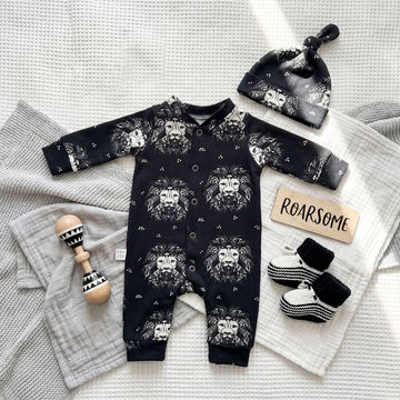 Lion Noir Popper Front Romper