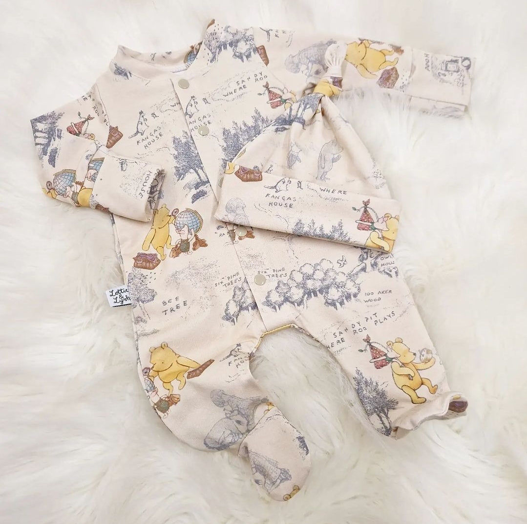 Winnie the Pooh Babygrow Lottie Lysh UK