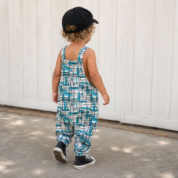 Kids Summer Overalls | AquaSketch